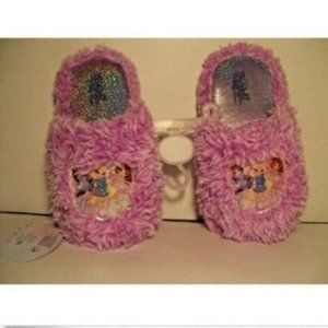 Bratz Doll SLIPPERS Purple Girls Large (2-3) Shoes Glitter Sparkle Fuzzy New